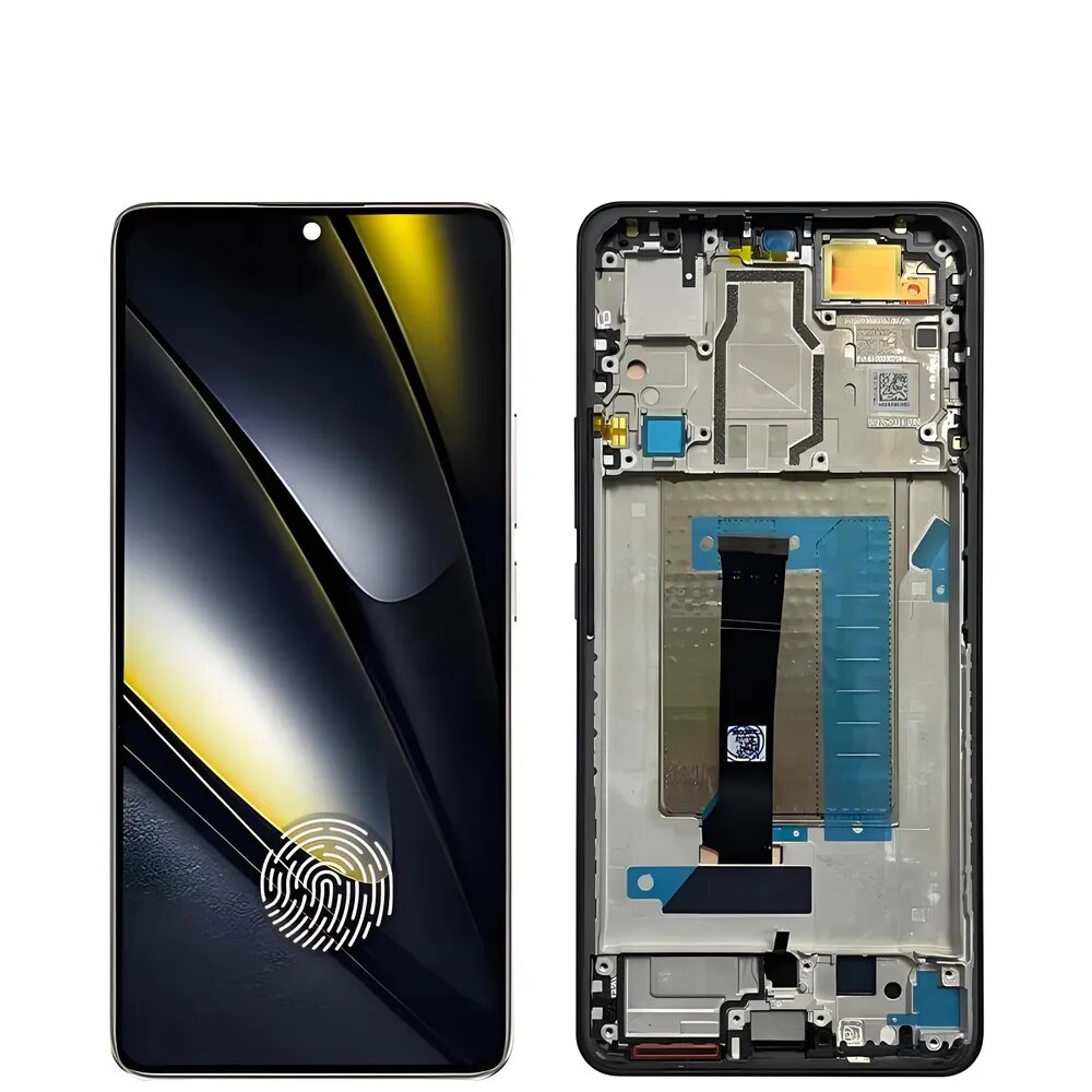 (AMOLED) Дисплей(экран) для Poco F6 (поко ф6) в сборе с тачскрином рамкой (Oригинальный AMOLED) ,24069PC21G