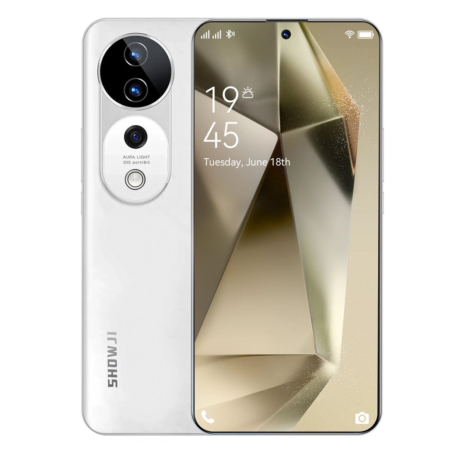 Смартфон S19 Pro , 3 камеры, 16GB/1024GB, Android 14, экран 6,8", Синиий-Выбор для студентов