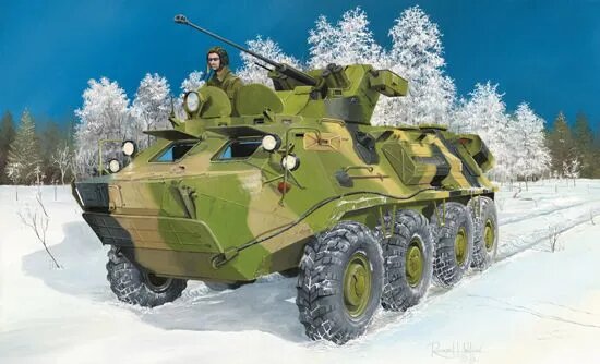 Trumpeter 1/35 Российская усовершенствованная боевая машина пехоты БТР-60ПБ