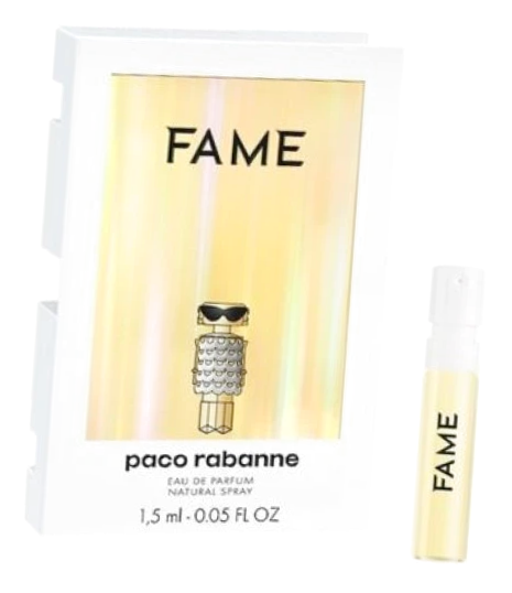 Женская миниатюра духов Пако Рабан Фейм 1.5 мл - Paco Rabanne Fame парфюм сэмпл
