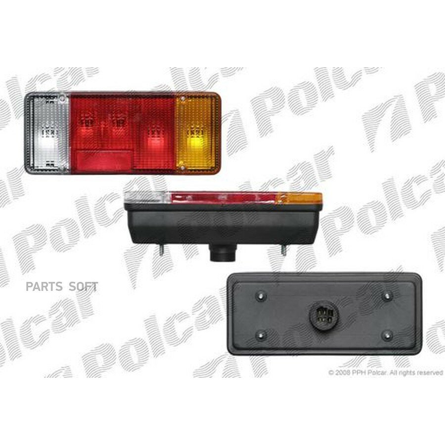 3050886E, Фонарь задний от официального дистрибьютора, POLCAR, артикул 3050886E