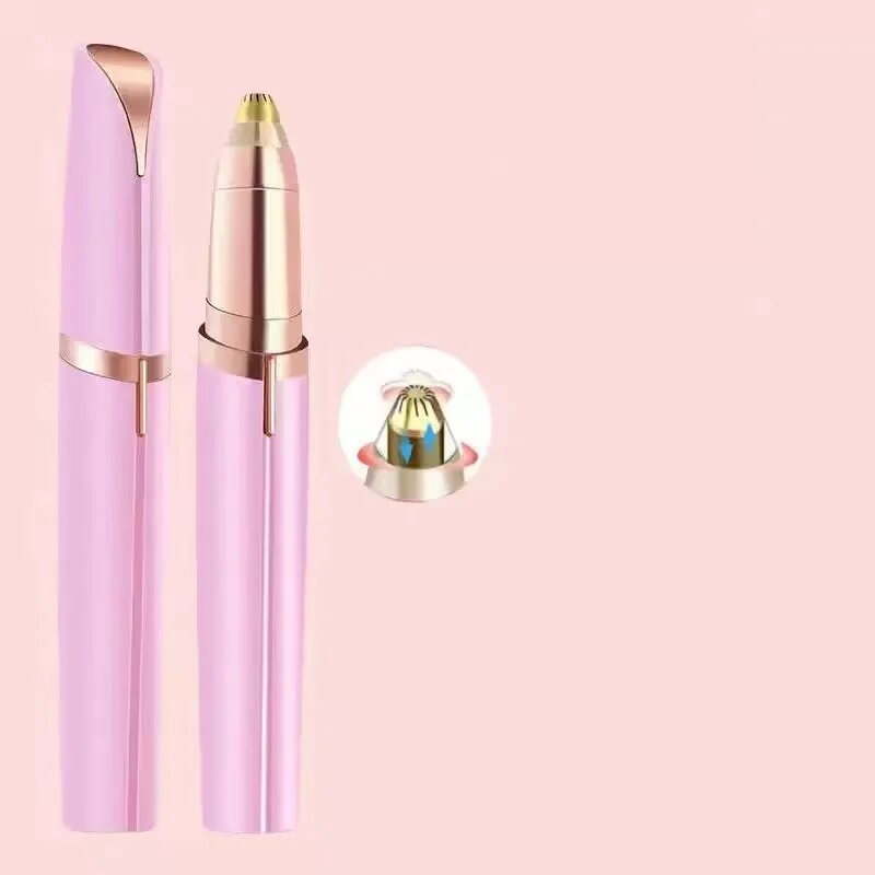 Электронный триммер для бровей RUZOFO, розовый C536-pink