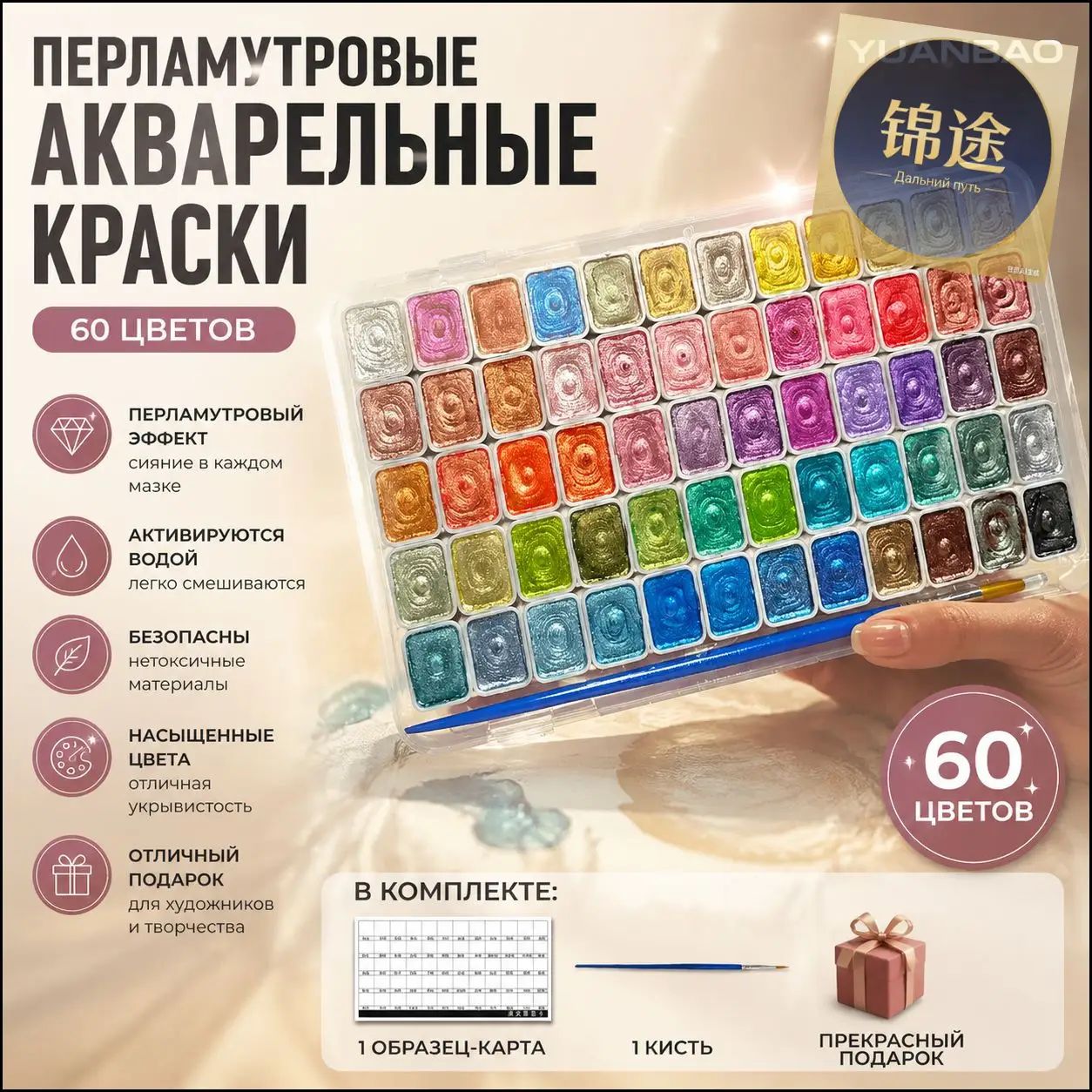 Краски акварельные