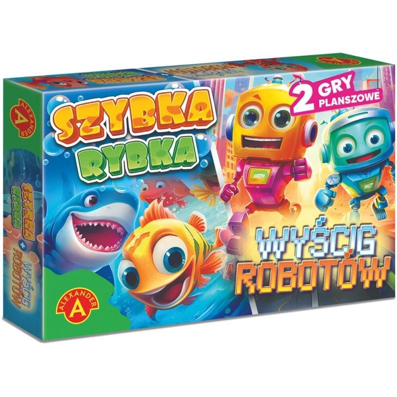 Настольная игра Alexander Быстрая рыбка/Гонка роботов, семейная игра для детей