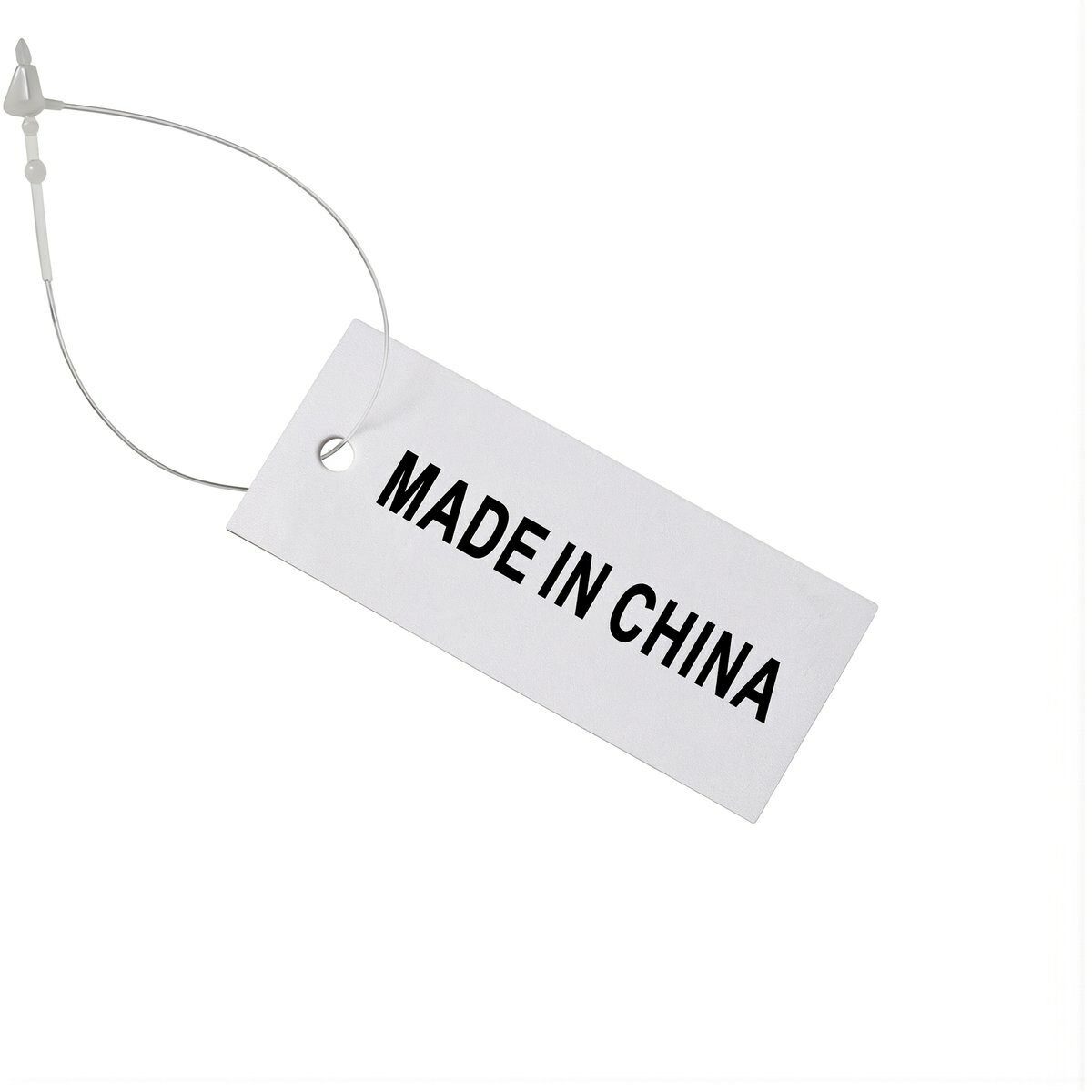 Бирка для маркировки товаров с надписью MADE IN CHINA из плотной матовой бумаги отлично подходит для мастеров ручных работ владельцев небольших магазинов с возможностью кастомизации печати, 2.5*6см (б