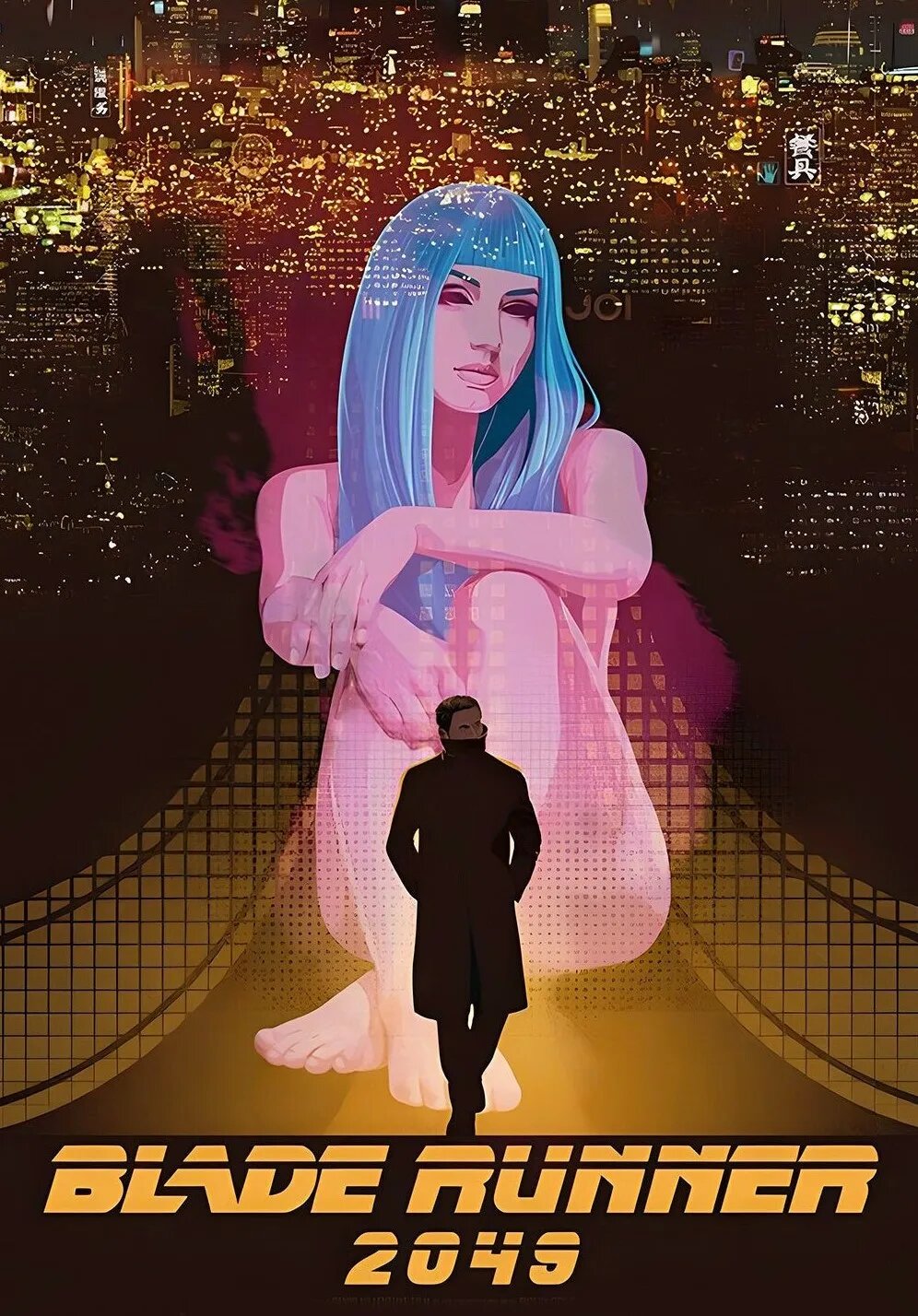 Печать на холсте Blade Runner 2049, 20x30см, цвет 2