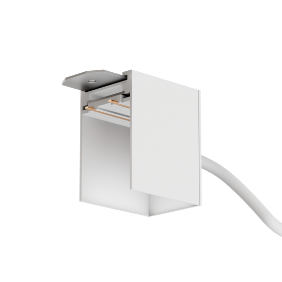 Коннектор питания для шинопровода Megalight SMART DIM, S25, 220 В, белый, ввод питания для шинопровода