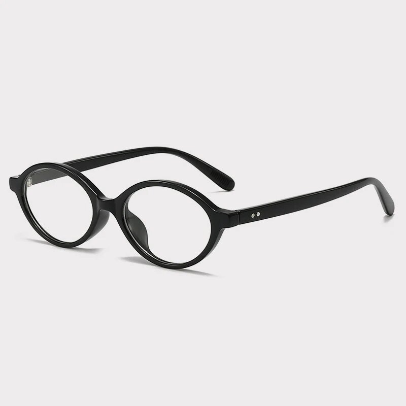 EOOUOOE Горячие овальные очки для зрения Black Frame, 1.61, Единая версия, Нет