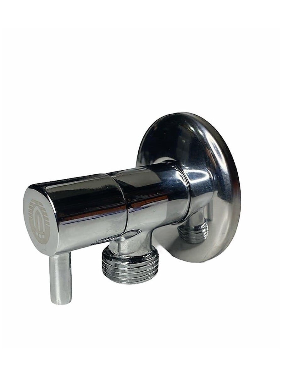 Угловой кран для подключения приборов 1/2"x3/4" (хром) TIM BL5826