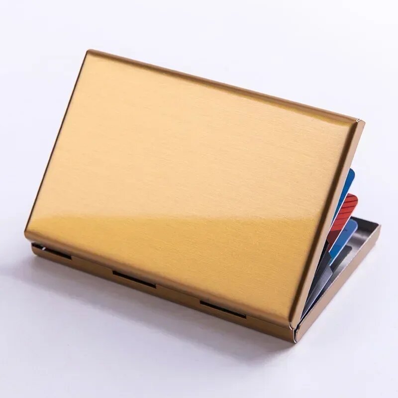RFID-блокирующий кошелек SAISLERWELL для визиток Бежевый, GOLD, Blank