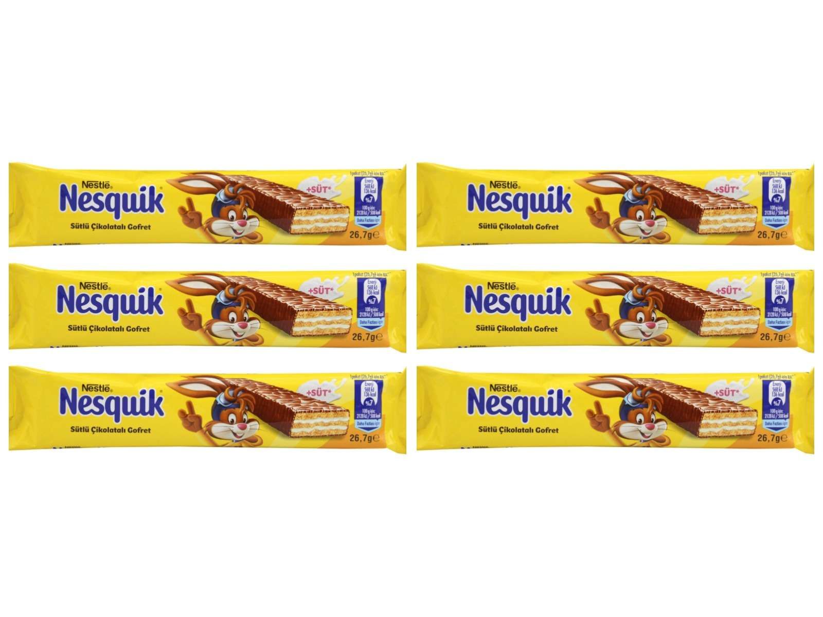 Nesquik Батончик Wafer, 26.7 г, 6 шт.