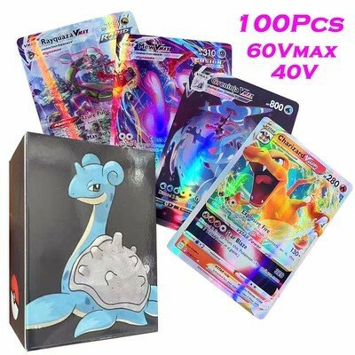 Карты Покемон EX, английская версия, флеш-карты, Vmax, суперэволюция, POKMEMON CARDS