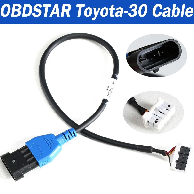 Прямой кабель OBDStar CAN для TOYOTA-30/ TOYOTA-27/ TOYOTA-24, работающий с X300 DP PLUS PRO4 для 4A 8A BA, все потерянные ключи