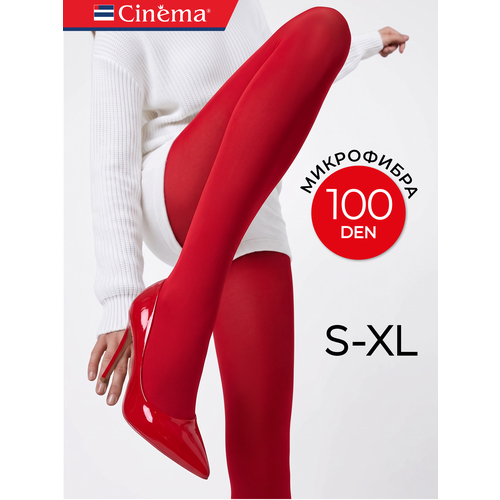 фото Колготки cinema женские красные 100 ден, 100 den, размер 4, rosso