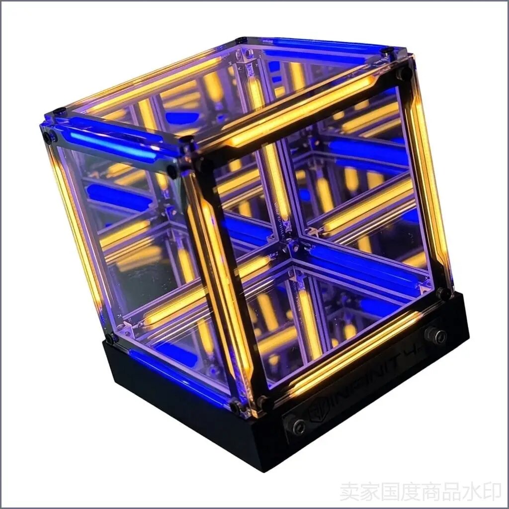 3D-зеркальный светильник Mood Light, синий и белый