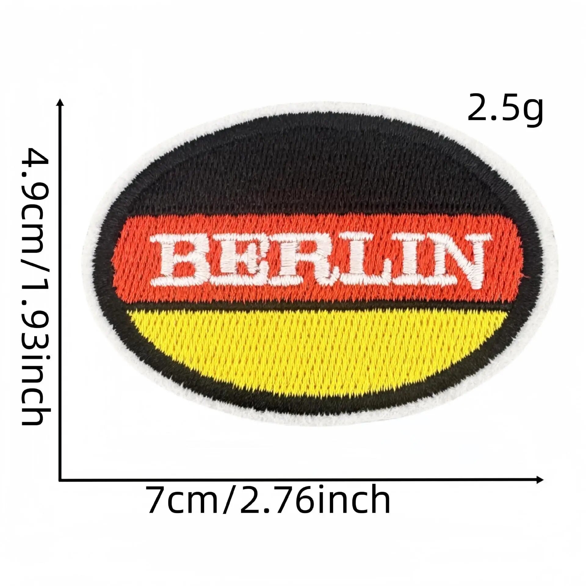 Нашивка Berlin, 7x4.9см, 2.5г, цвет 1