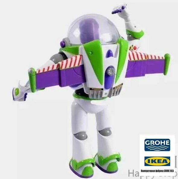 (новинка) 30 см История игрушек 4 (Toy Story 4) Buzz Lightyear Базз Лайтер со светом и звуком