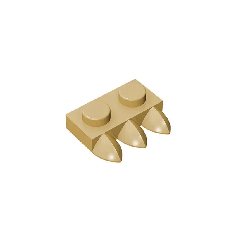 Бежевый LEGO® Brick 1 x 3 Claws (5-tan)
