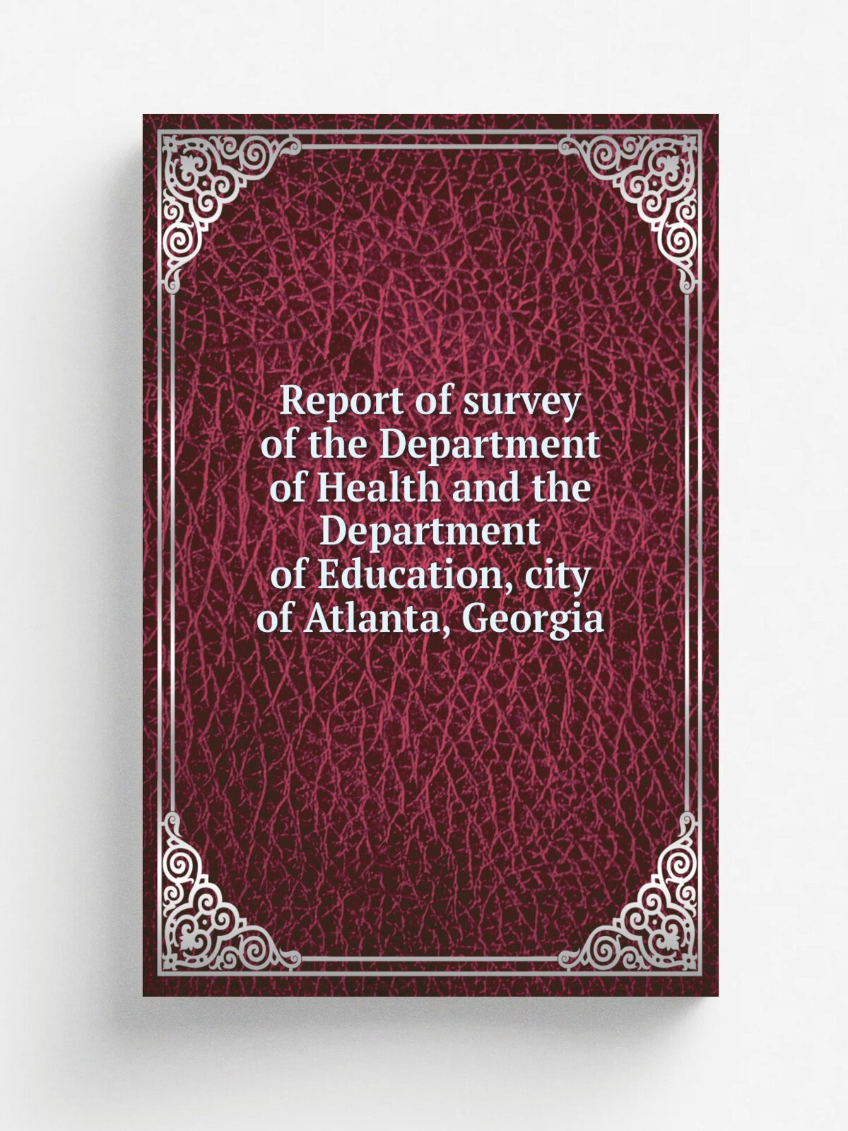 Report of survey of the Department of Health and the Department of Education, city of Atlanta, Georgia | Репринт