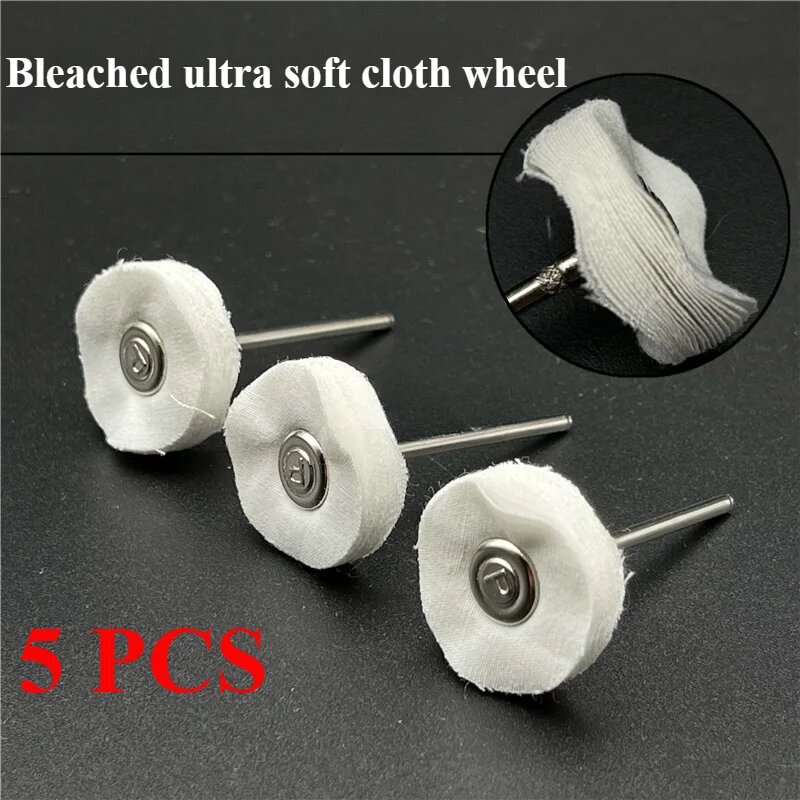 Полировальные круги тканевые 2,35 мм набор 5 шт. 5 PCS bleach