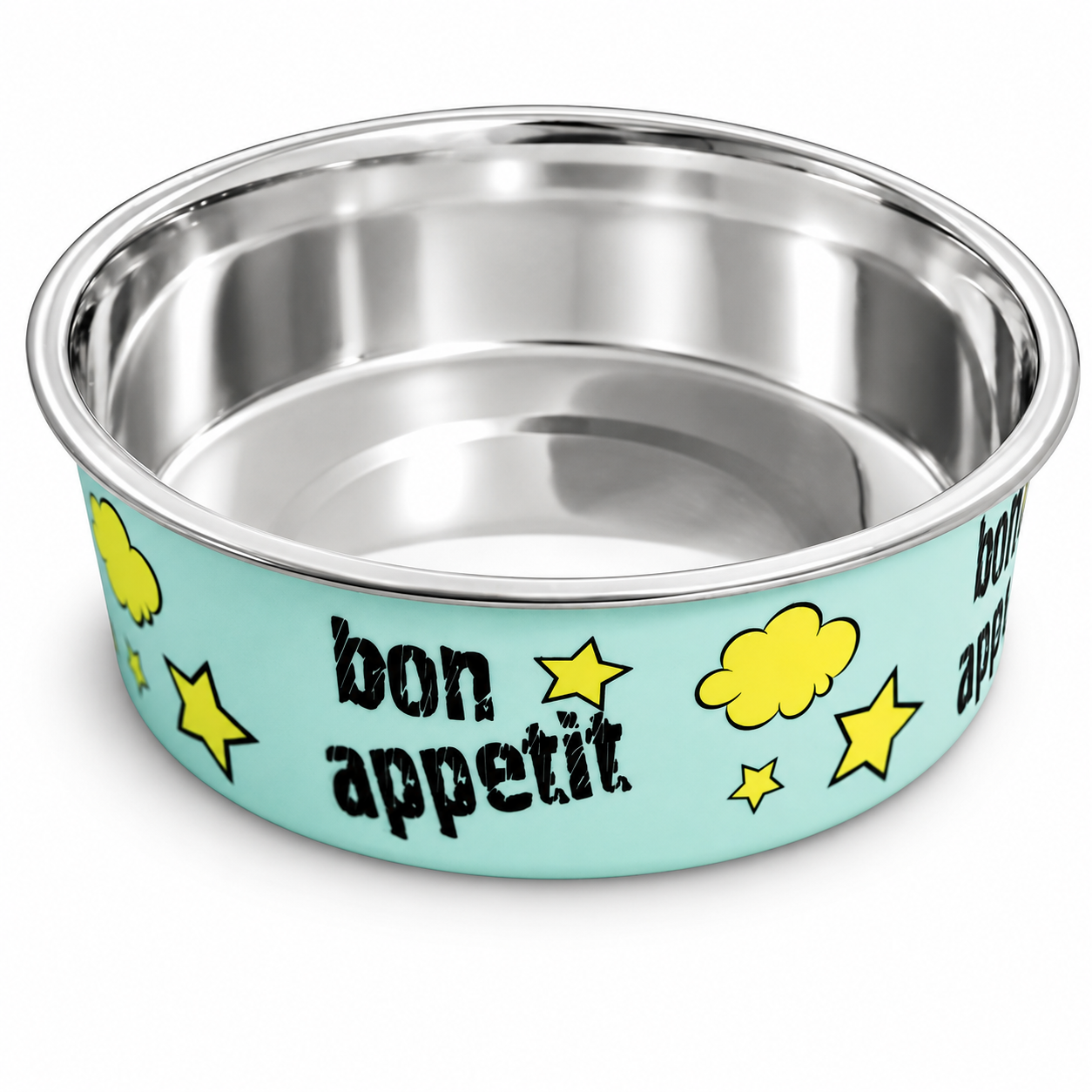 Миска для собак Triol "Bon Appetit", нержавеющая сталь, 0,45 л