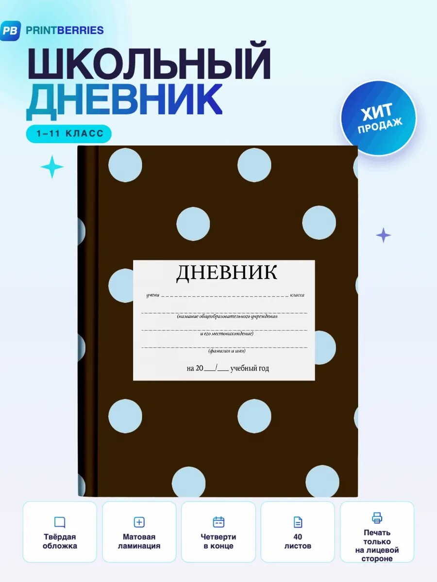Школьный дневник горошек арт узор ретро эстетика коллаж 43