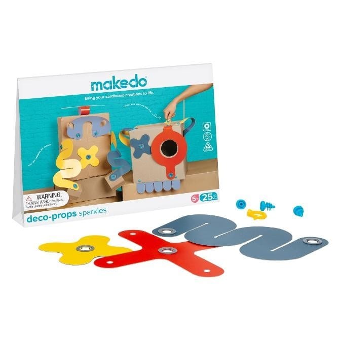 Набор для творчества Makedo Deco-Props Sparkies, разноцветный, 25 элементов