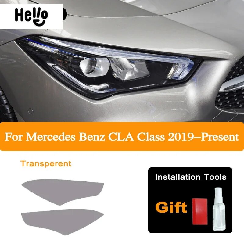 Защитная пленка на фары Mercedes CLA Class 2019-