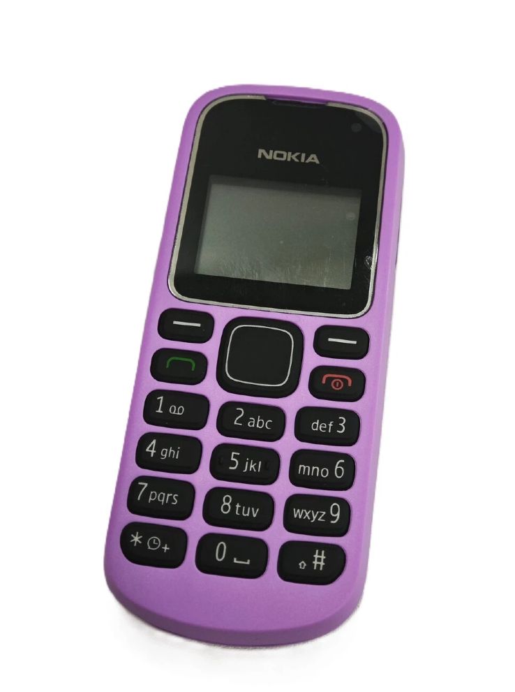 Nokia Мобильный телефон Монохромный экран Nokia 1280 Русская кнопка Русский интерфейс 1SIM, фуксия
