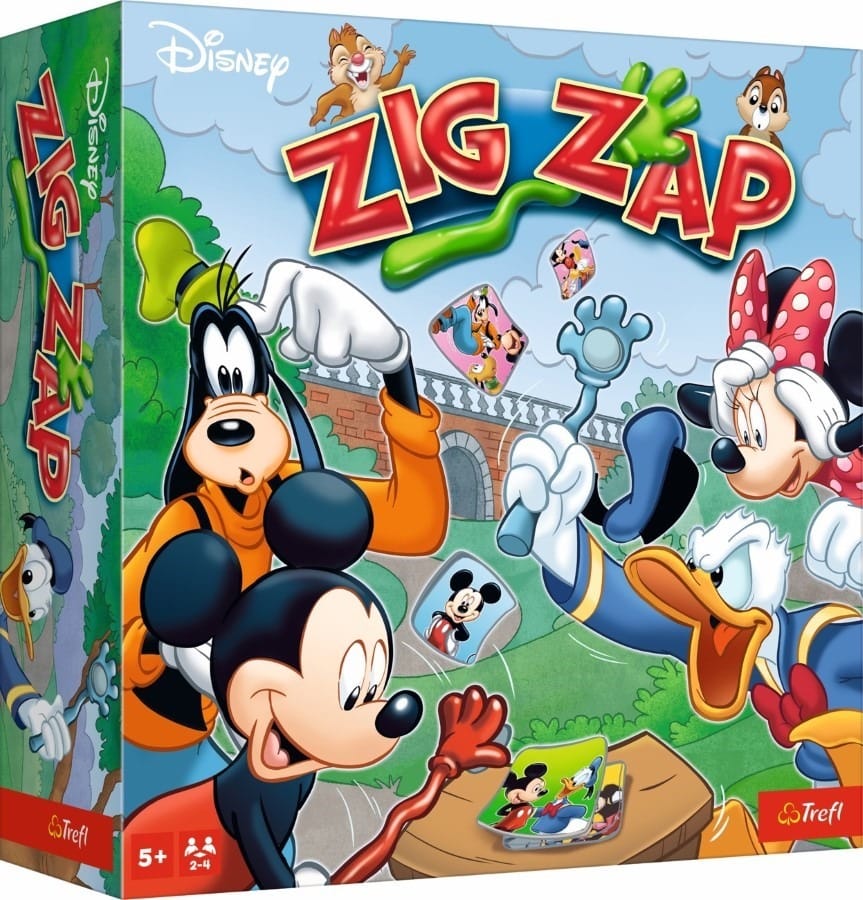 Настольная игра Trefl Disney Zig Zap, семейная игра для детей