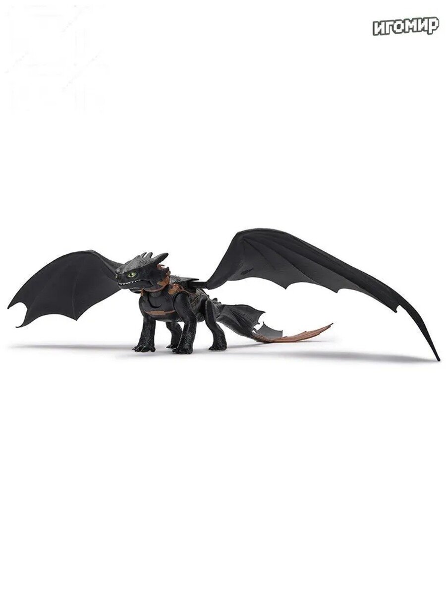 Игрушка-фигурка дракона Toothless, Беззубик, светящаяся, от 4 лет