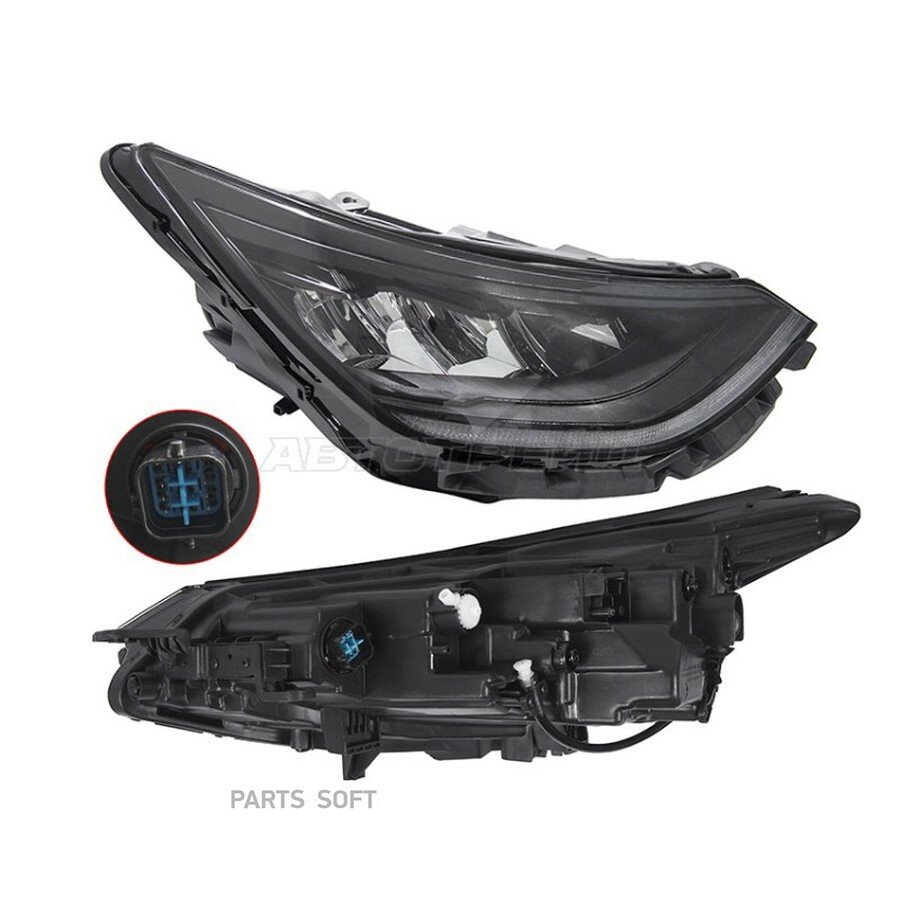 Фара Hyundai Sonata 19-23 (Справа/ LED/ ДХО/ С электрокорректором) от официального дистрибьютора, SAT, артикул ST130018