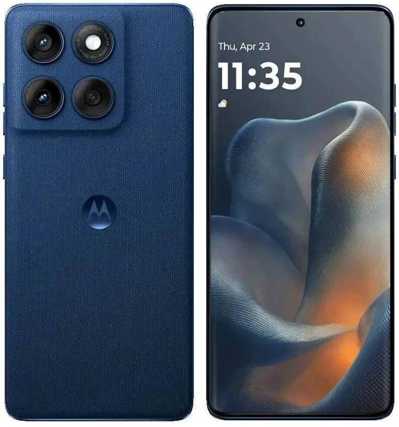 6,67" Смартфон Motorola Edge 60 8/256 ГБ (Edge 60) 2025, синий - 8 x 2,5 Ггц, 8 ГБ, 1 SIM, P-OLED, 2712x1220, 50 Мп, 5G, 5200 мАч