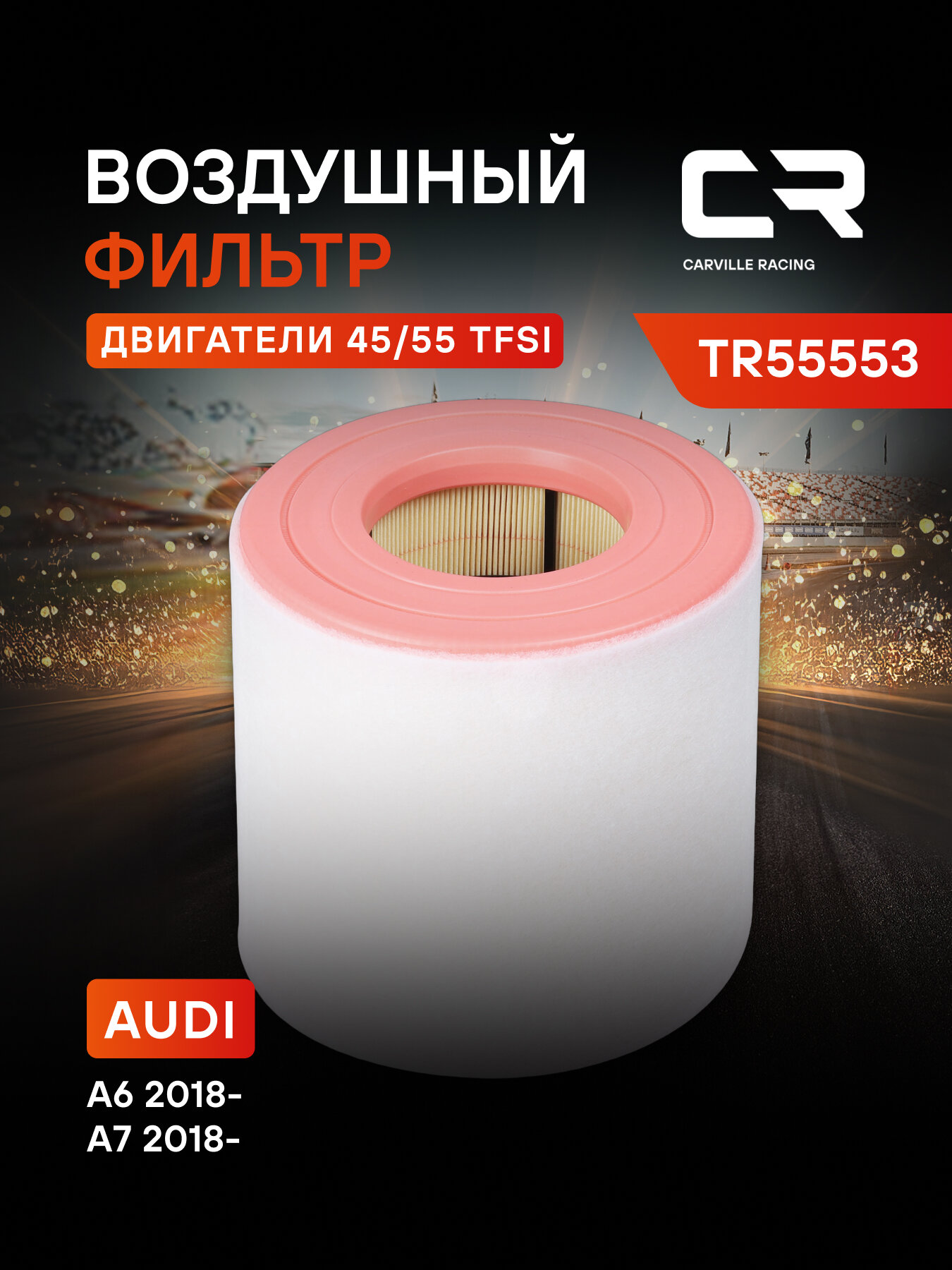 Фильтр воздушный для автомобилей VAG A6 (18-) 45/55TFSI TR55553 Carville Racing