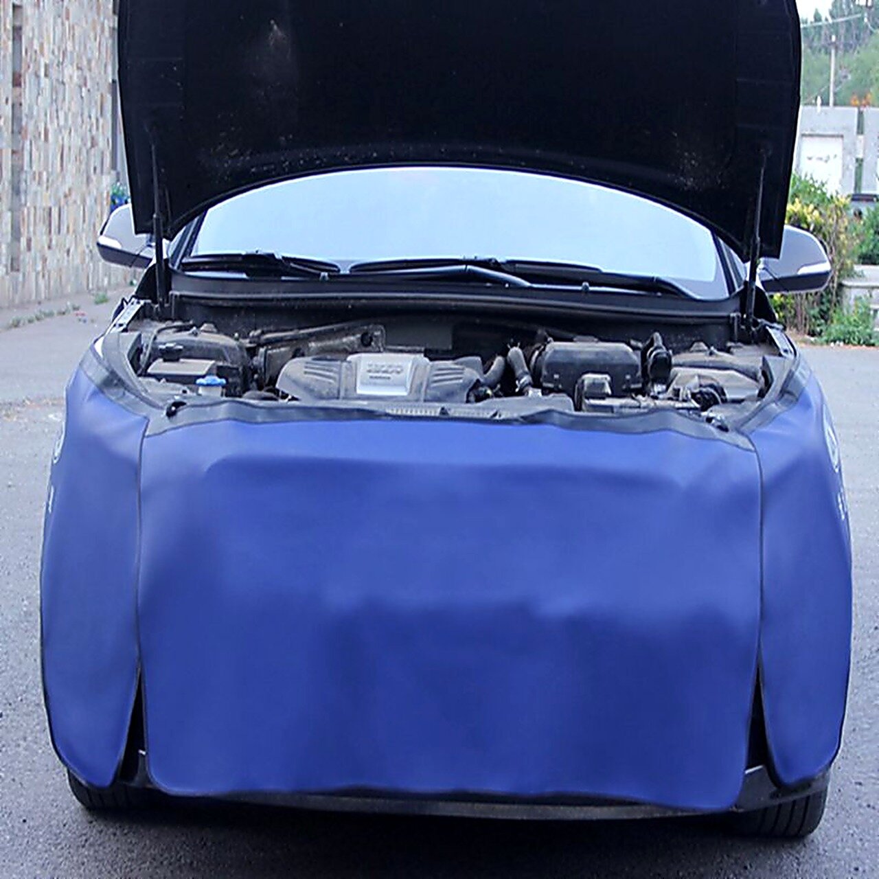 Накидка защитная на бампер и крылья автомобиля / Коврик для ремонта авто (комплект из 3 штук, Накидка на бампер и