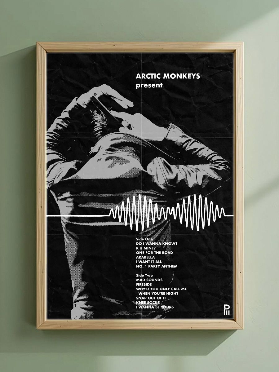 Постер, плакат на стену "Arctic Monkeys Рок-Группа" 42 см х 29,7 см (А3), Без Рамы