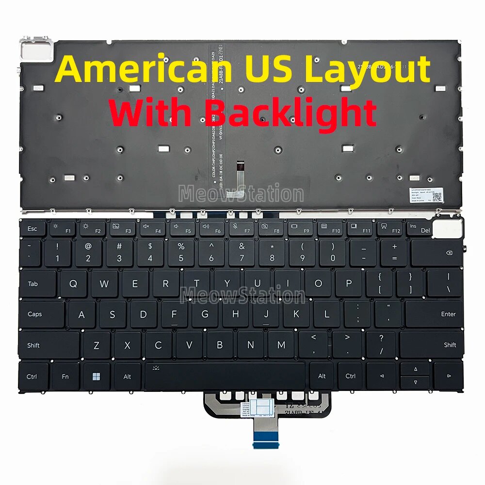 Клавиатура Zanixium для Honor MagicBook Pro 14 US-Backlit