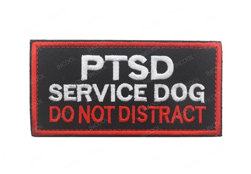 Нашивка "PTSD Service Dog" 10x5 см, цвет 8