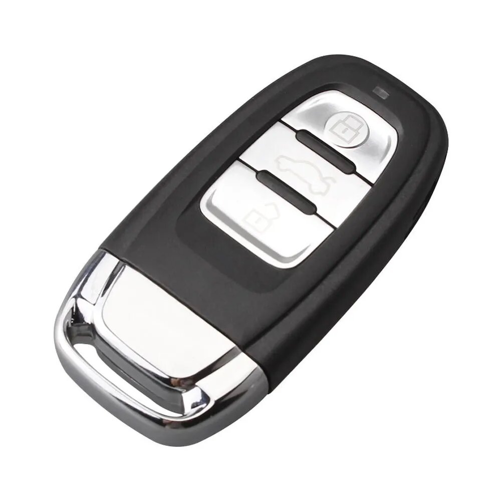 Чехол для смарт-ключа с 3 кнопками, замена для Audi A4L, A6L, A5, Q5, RS5, Q5 Quattro, черный ABS пластик