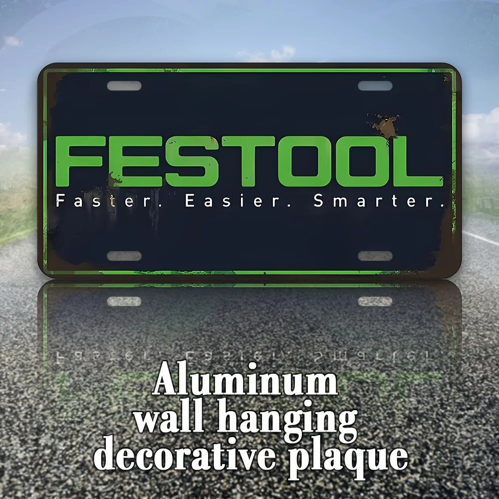 Алюминиевая настенная декоративная табличка Festool - винтажная вывеска для дома, комнаты, ресторана, бара, кафе, декора гаража