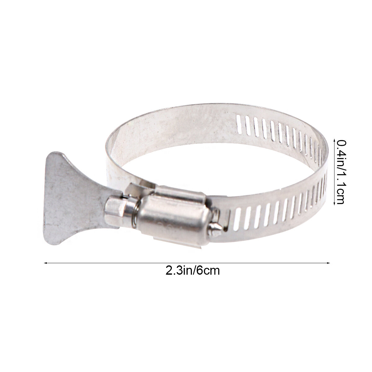 2 Пcs Клипсы Для Шлангов Из Нержавеющей Стали 304 Серебристые 33-57Mm