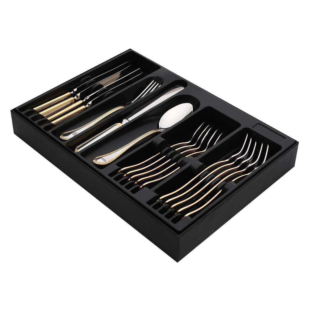 Набор столовых приборов Hisar Hisar Набор столовых приборов FLORENCE GOLD 18шт H52432