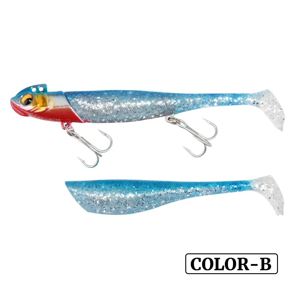 Spinpoler Easy Shiner Мягкая приманка для морской рыбалки S 19g 9cm, Color-B