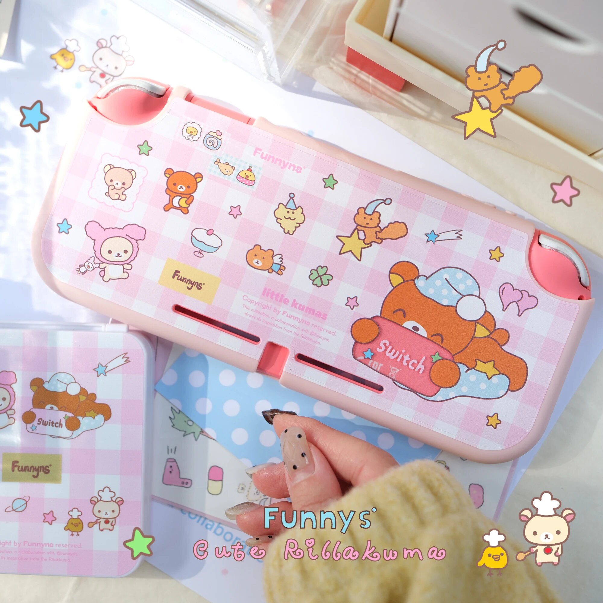 Funnyns чехол для Nintendo Switch Lite Rilakkuma, розовый