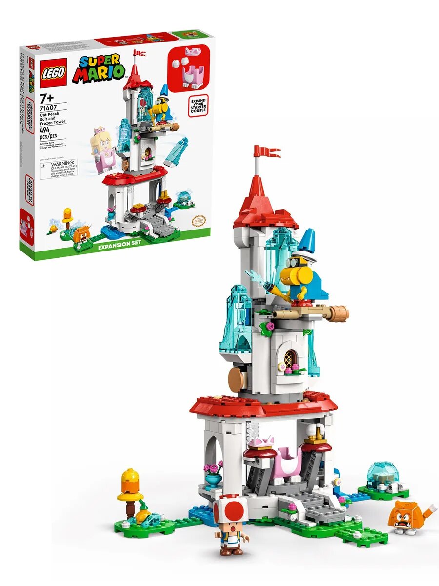 Конструктор LEGO Super Mario 71407 Наряд кошки Ледяная башня
