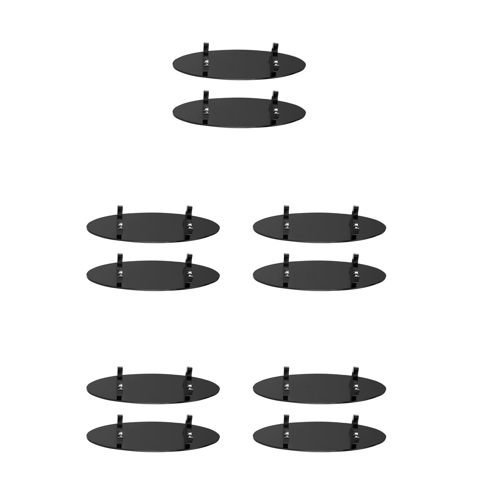 Акриловый подставка для ручек черного цвета с двумя отделениями для хранения на столе