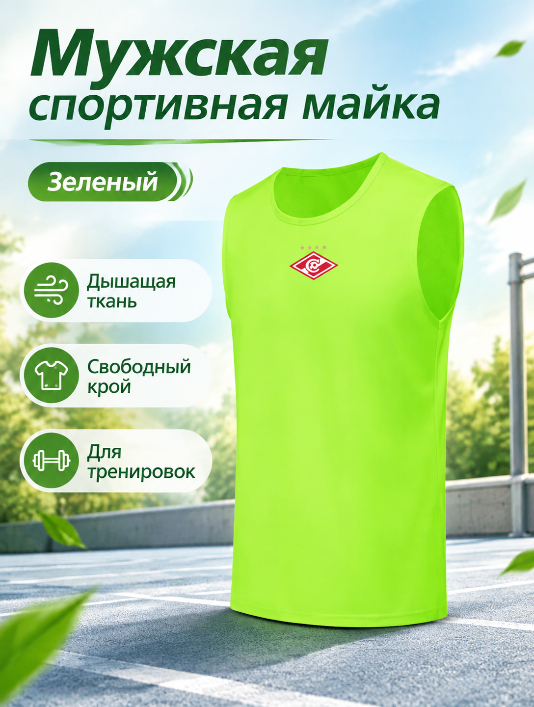 Футболка спортивная Спартак