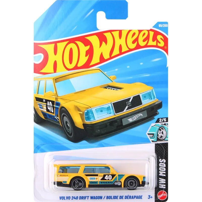 Hot Wheels Volvo 850 Estate, Желтый, 43