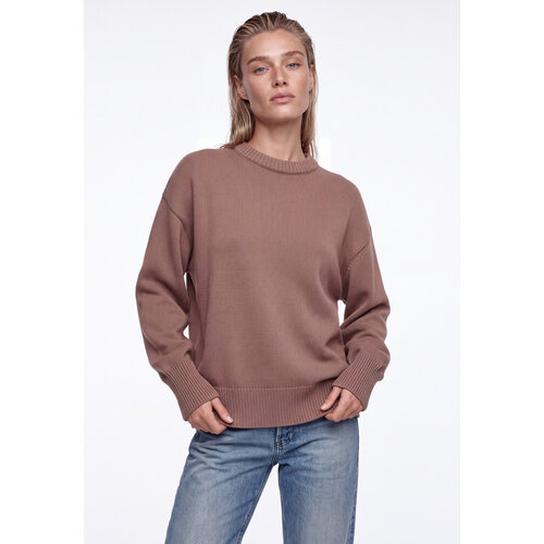 фото Джемпер kivi clothing, размер 48-52, кофейный
