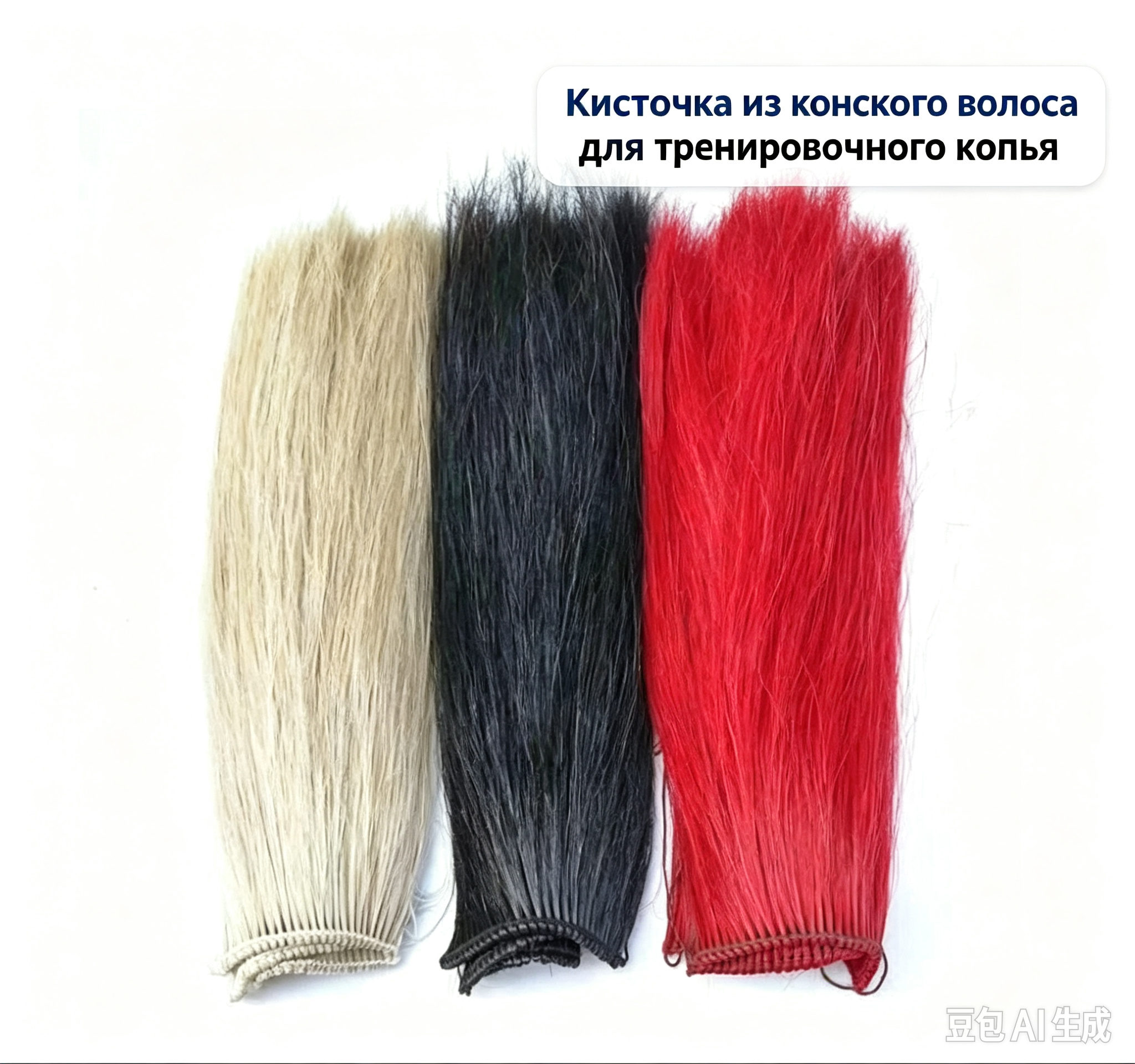 Тренировочный пистолет, украшенный конским хвостом, комплектующие для спортивного инвентаря